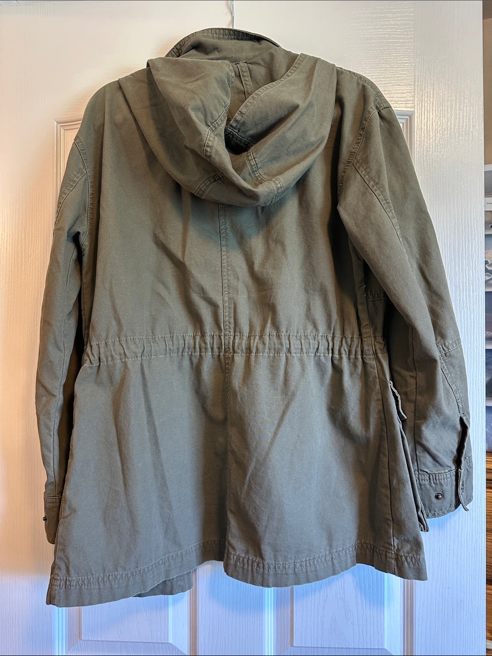 Universal Thread Olive Utility Field Jacket with Hood - Picture 4 of 4